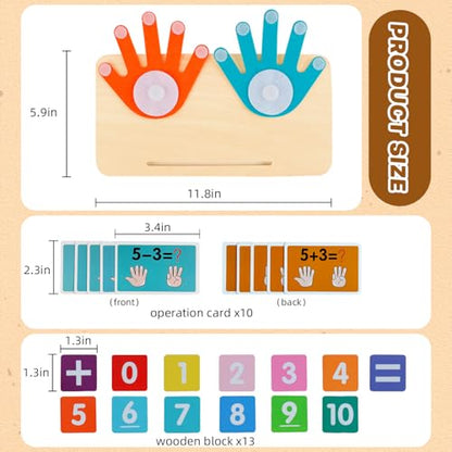 Preschool Learning Toys for Toddlers 3+ Years, Number Counting Block Toy