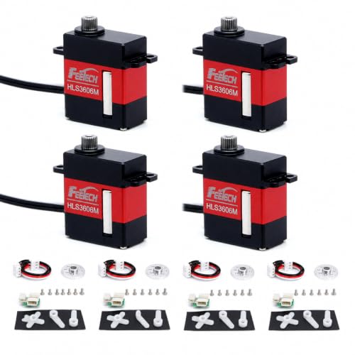 4Pack FEETECH HLS3606M 6KG Serial Bus Servo Magnetic Encoder 360° Robot Arm Servo