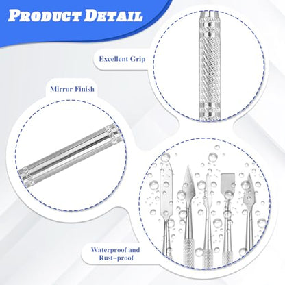 Clay Sculpting Tools Double Ended Wax Carving Scraper, 5 Pcs