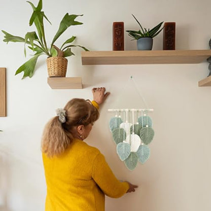 FREEBLOSS DIY Macrame Leaf Wall Hanging Beginners