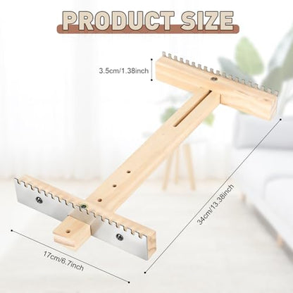 Adjustable Tapestry Weaving Loom, Wooden Loom Kit for Fiber Art Crafts