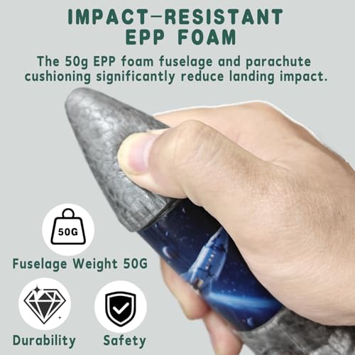 Rocket Launcher for Kids - 200 Ft of Flight Altitude, 2026 New Model Auto Electric Spinner Rocket Toys with Safe Parachute, Easter Birthday Gifts for Boys & Girls Age 6 7 9 10 11 12 8-13 Years Old - color: Universe-new
