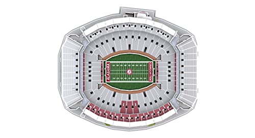 Pro Lion 3D Jigsaw Puzzle Bryant-Denny Stadium Construction Building Kits - 139 Pieces | Alabama Crimson Tide Football Gifts for Boys, Adults, Men & Kids Aged 7+ | Puzzles Games Kit for Creative Fans - color: Alabama Crimson Tide