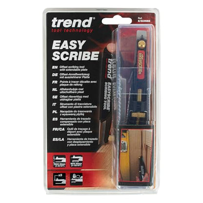 Trend EasyScribe Scribing Tool, Accurate Scribing Solution for Carpenters, Joiners, Tilers, Kitchen & Shop Fitters, E/SCRIBE, Black