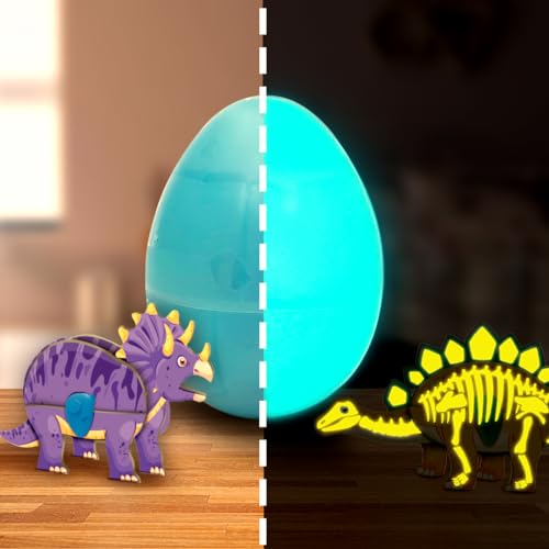 Imagimake Mapology Glow-in-the-Dark Dinosaur Egg 3D Puzzle for Kids Ages 5+
