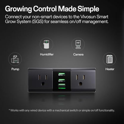 VIVOSUN 2x4 Grow Tent Kit 200W LED A22 WiFi Control Grow System - size: 48"x24"x60"-200W