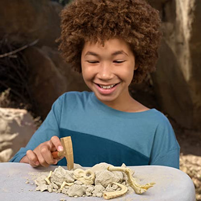 Robo Alive Dino Fossil Find - Triceratops by ZURU Excavate Dinosaur Fossils Digging Kit Collectible Toy with Slime, Multicolor
