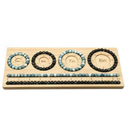 Petoysoso Bead Boards for Jewelry Making, Bamboo Beading Board for Bracelet, Bracelet Bead Board,Jewelry Making Supplies,Beading Tray - size: Bracelet-S5