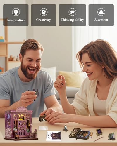 Cutefun Book Nook Kit - DIY Miniature Dollhouse Kit for Adults and Teens - color: The Astrology Bookshop