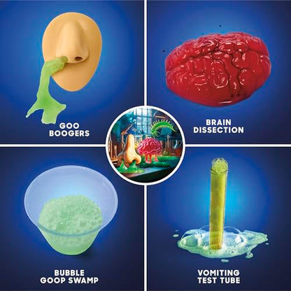 Discovery 3-in-1 Science Station for Kids| 84 Science Experiment Kit| Erupting Volcano, Glow Slime, Brain Dissection, Magic Potions| STEM Chemistry Activity Set| Educational Learning Toy| Gift Ages 8+