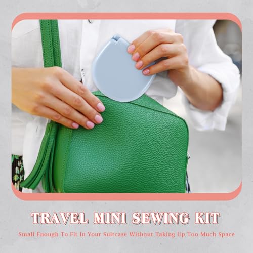 Yuxung 10 Pieces Mini Travel Sewing Kit Basic Portable Emergency Sewing Repair Kit in Bulk with Threads Scissors Needles for Beginner Traveler Hotel Charity Homeless