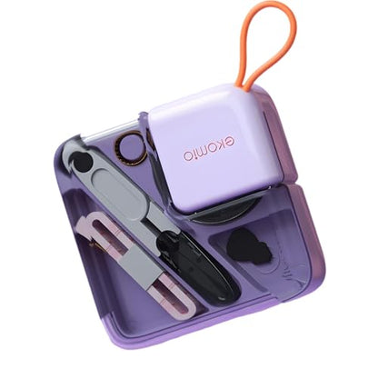 Sewing Kit, Needle and Thread Kit with Travel Sewing Supplies and Accessories for Adults,Kids,Beginner with Scissors,Sewing Needles Thimble,Thread,Seam RipperTape Measure etc (Purple) - color: Purple
