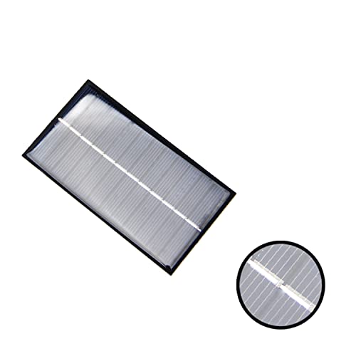Fielect 5Pcs 6V 1W Mini Solar Panel Polysilicon Small Solar Cell Panel Module DIY Electric Toy Materials for Battery Power LED 110x60mm - size: 6V 1W