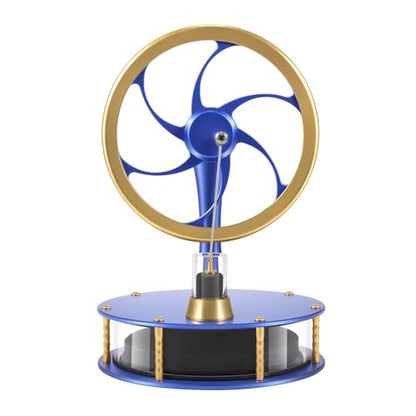 Low Temperature Stirling Engine Kit Steam Heat Educational Model Classroom Teaching Stirling Engine Adult Desktop Educational Toys Brass Aluminum Stirling Engine- HZZ92 PRO Blue - color: Pro Blue