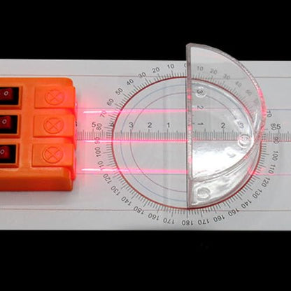 GLEAVI 1 Set Multifunction Optical Experiment Kit: Prism Optic Reflector Refraction Physics Prism Three Light Source Apparatus Physics Kit Optical Prism Lens Small Hole Plastic - size: 18.00X13.50X2.50CM