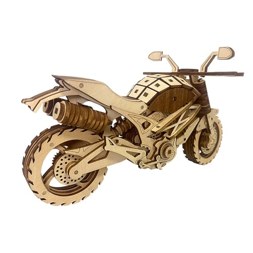 ZZHMASPLAY 3D Wooden Puzzle Motorcycle Model Car Kits,Brain Teaser Puzzles,Mechanical Vehicle Building Kits,Best Gift for Adults Teens on Birthday Christmas
