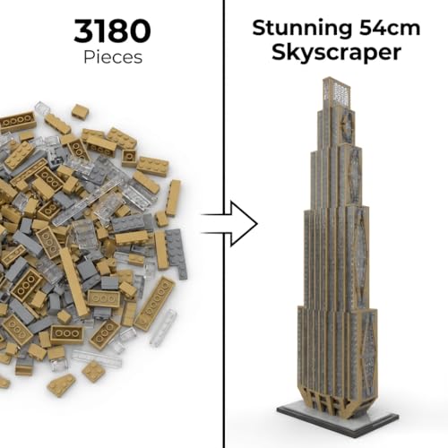 270 Park Avenue New York - Building Blocks,3180 PCS 1:800 Model for Adults - color: 270 Park Avenue