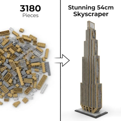 270 Park Avenue New York - Building Blocks,3180 PCS 1:800 Model for Adults - color: 270 Park Avenue