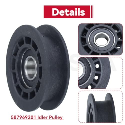 GELASKA 2 Pack 587973001 Pulley with 587969201 Pulley for Husqvarna LC221A - color: A24 2x587973001+1x587969201