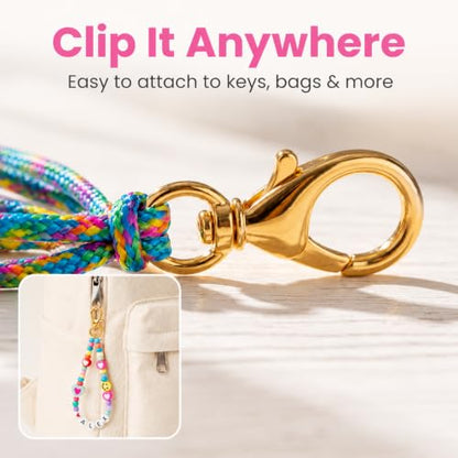 Kdpuei 421PCS Bead Keychain Making Kit, Keychain Bead Kit, DIY Bag Charm Set with Acrylic Heart Star Flower Alphabet Beads, Bead Keychain Kit, Jewerly Making Kit for Girls Women - size: 421PCS Bead Keychain Making Kit