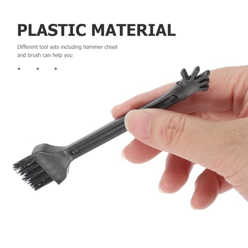 Kisangel 10 Sets Dino Digging Kit, Kids Hammer Chisel and Brush Set for Gem
