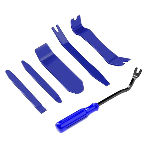 GOOACC 6PCS Auto Trim Removal Tool Kit No-Scratch - color: Blue, size: 6PCS Trim Removal
