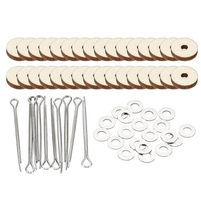 PATIKIL 10mm Doll Joints, 16 Set Removable Cotter Pin Joints Connector and Fiberboard Tray for Bear Limbs Making Head DIY Crafts Accessories - size: 10mm