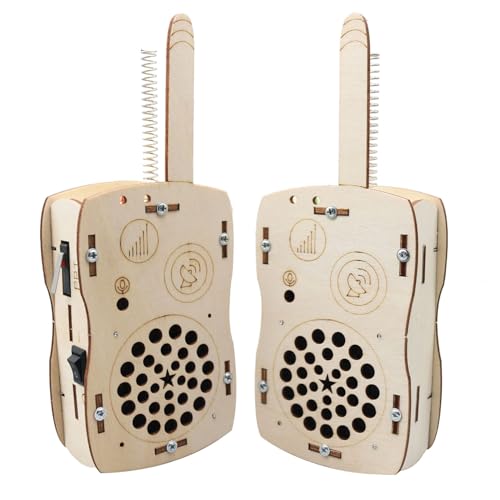 STEM Toys for Kids DIY Walkie Talkies for Kids Age 8-14, Build Your Own Walkie Talkies STEM Kits, Electronic Circuits Projects Christmas Birthday Gifts