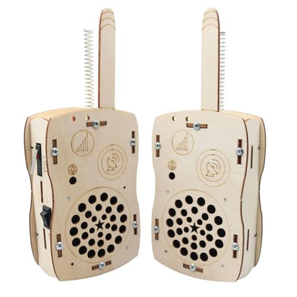 STEM Toys for Kids DIY Walkie Talkies for Kids Age 8-14, Build Your Own Walkie Talkies STEM Kits, Electronic Circuits Projects Christmas Birthday Gifts