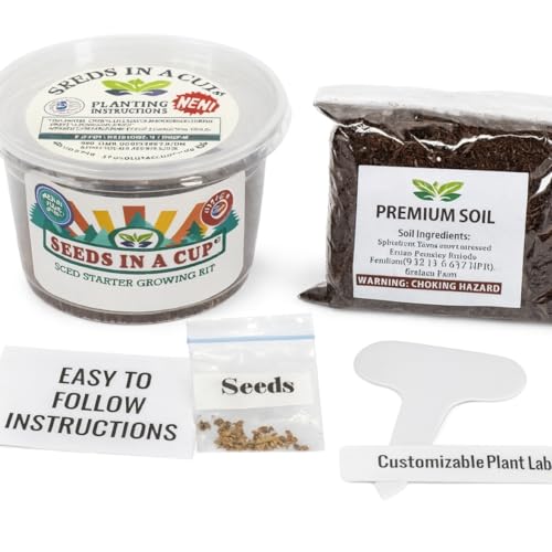 Seeds In A Cup® | Apple Seed Starter Grow Kit | Grow A Real Apple Tree Indoors or Outdoors | Easy DIY Gardening Gift | Mini Greenhouse Planter with Premium Soil & Apple Seeds