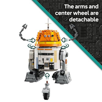 LEGO Star Wars: Ahsoka Chopper (C1-10P) Astromech Droid Set - Building Toy for Kids, Ages 10+ - Makes a Great Gift for Boys and Girls - Model Kit and Room Decor Idea for Sci-Fi Adventure Fans - 75416