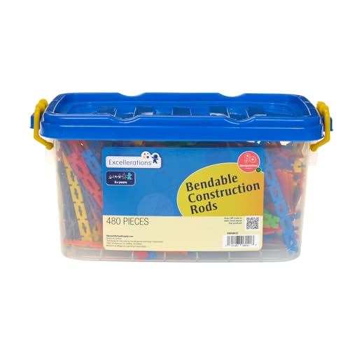 Excellerations Bendable Construction Rods - 480 Pieces