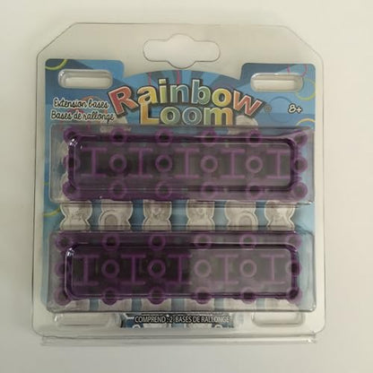 Rainbow Loom Six-pin Expansion Bases - Create Wider, Larger Bracelets - Each Pack Includes 2 Purple Bases (R0064B) - size: Large