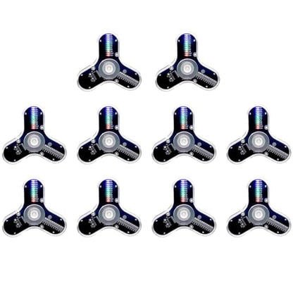 10PACK ISolderStore Soldering Practice Kit 3 Leaves LED Rotating Gyroscope DIY Kit SMD Soldering Project Electronics DIY Kit