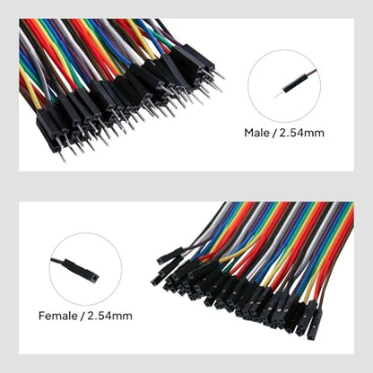 ELEGOO MEGA R3 Starter Kit and 120pcs Dupont Wire Kit Bundle for STEM