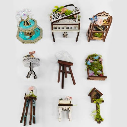 Book Nook Kit DIY Miniature House 3D Wooden Puzzle - Rose Manor - color: Rose Manor