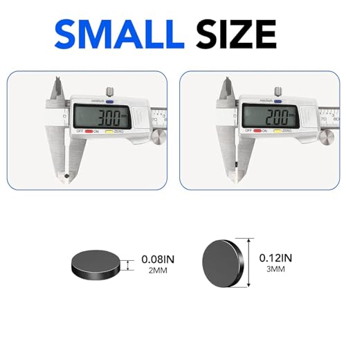 TRYMAG 280Pcs Small Neodymium Magnets, Black - color: Black, size: 3x2mm-280Pcs