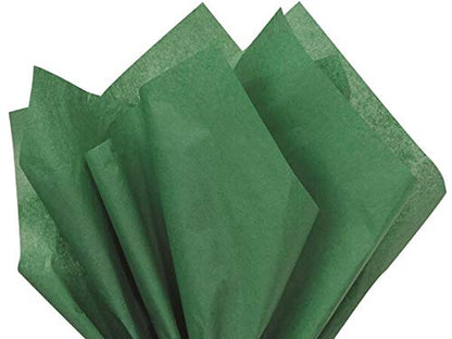 Holiday Green Tissue Paper Squares, Bulk 24 Sheets, Premium Gift Wrap and Art Supplies for Birthdays, Holidays, or Presents by Feronia packaging, Large 20 Inch x 30 Inch - color: HolidayGreen