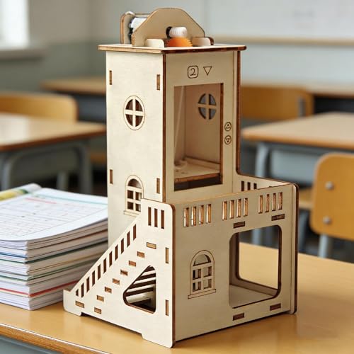 DIY Elevator Model Kit Easy Assembly Educational for Adults School Students