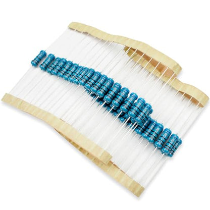 50 Pcs 1W 1% Tolerance 680 Ohm Metal Film Resistor Resistance for DIY Project and Experiments - size: 1W 680Ω