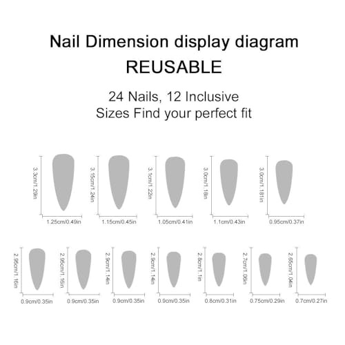 Stiletto Press on Nails Long Red Fake NailLeopard Acrylic Nail Press ons Rhinestones Stick on Nails for Women 24pcs - color: Color22