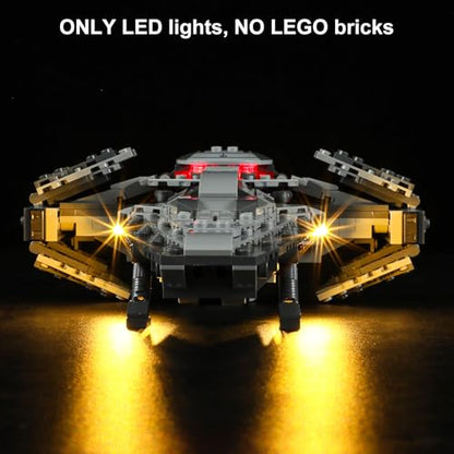 Vaodest Led Light for Lego 75383 Darth Maul's Sith Infiltrator Building Blocks Model,Design and Configuration Compatible with Model 75383(Led Light Only, Not Building Block Kit) - style: 75383 Darth Maul's Sith Infiltrator Set