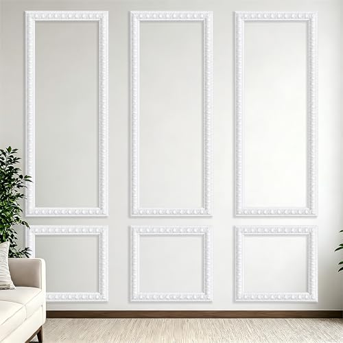 Peel and Stick Wall Molding Kit,Wainscoting Panel Accent Wall Molding Trim - color: Bead-24x54in