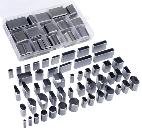 Yizzvb 52 Shape Style Leather Hole Punch, Leather Cutting Dies Tool - size: 52 Shapes