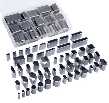 Yizzvb 52 Shape Style Leather Hole Punch, Leather Cutting Dies Tool - size: 52 Shapes