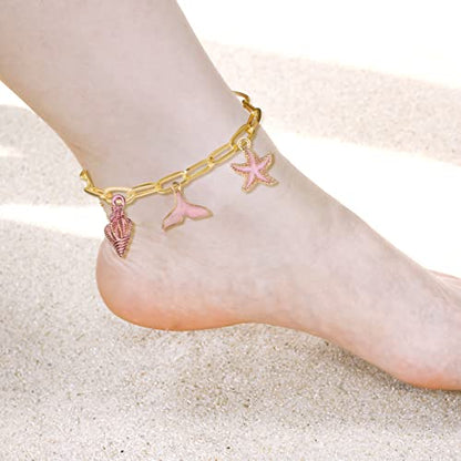 tiggell 20Pcs Chain Bracelets Kit, Alloy Link with Lobster Clasps - color: Gold
