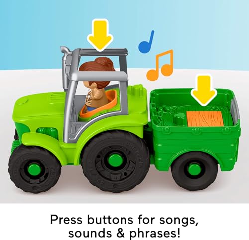 Fisher-Price Little People Push & Play Tractor, Ages 1+