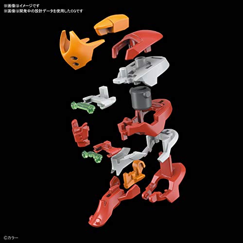 Bandai Hobby - Neon Genesis Evangelion - Evangelion Production EVA Unit-02, Bandai Spirits RG 1/144 Model Kit - style: Genuine Practical Model No. 2 (Previous Mass Production Device)