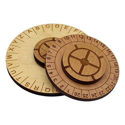 Hide and Seek Cipher Decoder Ring - Two Piece Escape Room Cipher Wheel - size: Hide and Seek Cipher