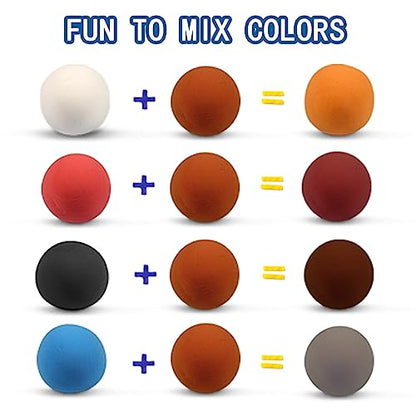 ifergoo 500g Brown Air Dry Clay, 1.1LBS DIY Creative Modeling Clay for Kids - color: Brown/500g
